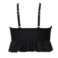 thumbnail image 5 of hengsof Children Girls Two Piece Bikini Set Fashionable Solid Color Pleated Suspender Swimsuit Children's Cute Lace Swimsuit Seaside Beach Split Swimsuit, 5 of 5