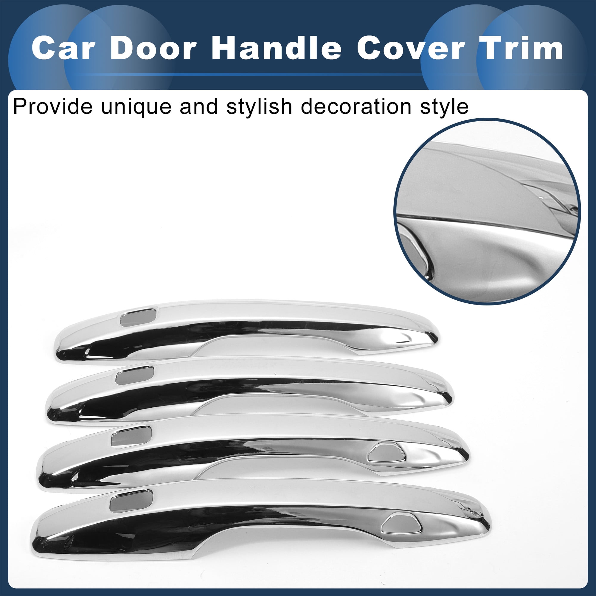 Unique Bargains Car Door Handle Cover Trim for Volvo XC60 XC90 S90 V90 2018-2023
