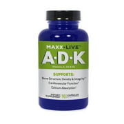 MAXX Live ADK Vitamins 90 Ct Support Bone Structure