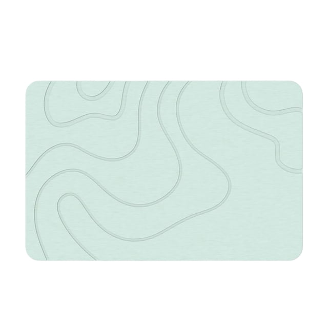 Matmend Bath Mat Stone Bath Mat Diatomaceous Earth Quick Drying Shower Mats Water Absorbing Rug Outside Shower Diatomaceous Earth Stone Material (19.6 * 31.5in) Pottery Blanket Fuzzy Area Rug Area Rug