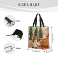 thumbnail image 4 of Naloa Holiday Christmas Stars Tote Bag for Women, Foldable Tote Bag With Zipper, Large Shoulder Bag, Top Handle Handbag for Travel, Work, Shopping, 4 of 9