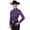 Purple, variant on Schneiders Cowgirl Royalty Half-Zip Women's Western Show | Turquoise | Small
