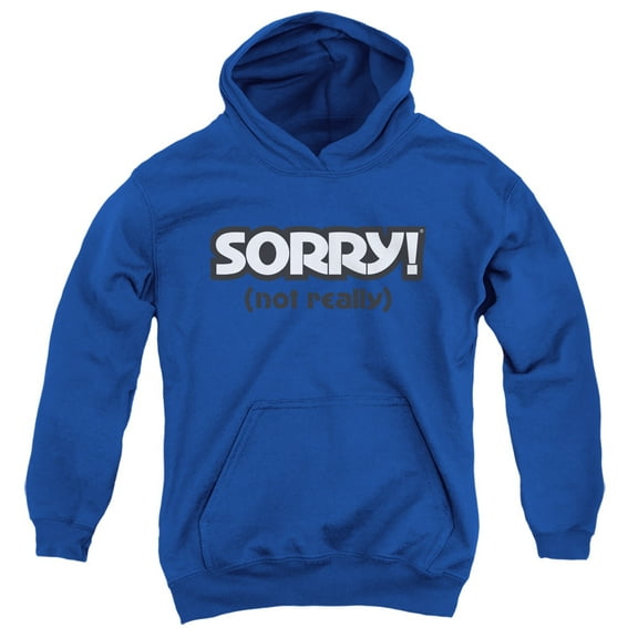 Sorry - Not Sorry - Youth Hooded Sweatshirt - X-Large