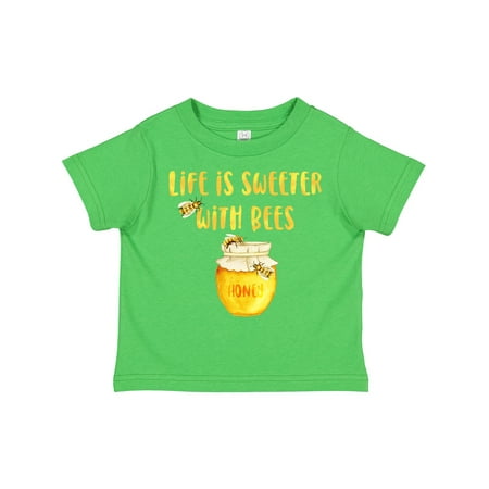 

Inktastic Life s Sweeter with Bees Gift Toddler Boy or Toddler Girl T-Shirt