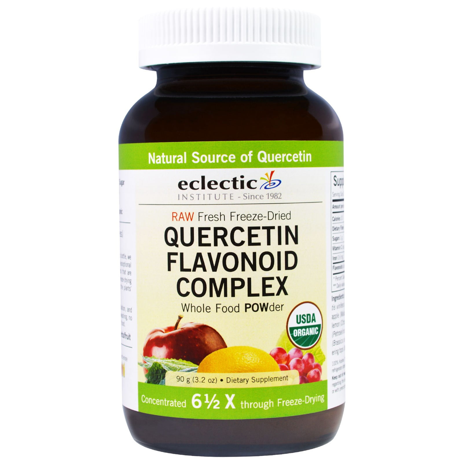 Eclectic Institute Quercetin Flavonoid Complex Whole Food POWder 3 2 oz