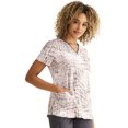 thumbnail image 3 of Healing Hands Purple Label Scrubs Top For Women Amanda Print 2266, 3 of 5