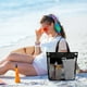 thumbnail image 4 of pstuiky Bolsa de playa de malla neceser portátil bolsa de viaje bolsa de natación bolso de baño tamaño 14,17 x 12,2 pulgadas carga máxima 11,02 libras., 4 of 6
