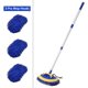 thumbnail image 2 of 2-in-1 Car Wash Mop Mitt 45" Long Handle Chenille Microfiber Car Wash Dust Brush Extension Pole Flexible Rotation Scratch Free Cleaning Tool Dust Coll, 2 of 4