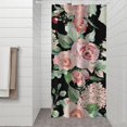 thumbnail image 2 of Pioneer Flower Floral Print Pattern Shower Curtain 36"x72" ,Bathroom Decorative Shower Curtains Set with 12 Hooks,Modern Waterproof Washable Shower Curtain, 2 of 6