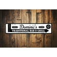 thumbnail image 1 of Traditional Bar & Grill Novelty Sign, Metal Wall Decor - 4x18 inches, 1 of 4