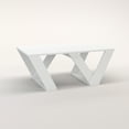 thumbnail image 5 of Ada Home Décor Modern Wooden Rectangle Coffee Table, White, 5 of 7