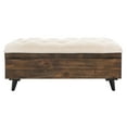 thumbnail image 6 of Safavieh Liam Rustic Tufted Cocktail Ottoman with Storage, 6 of 13