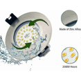 thumbnail image 3 of Recessed Spot Bathroom LED IP44 7W Round Ultra Flat Warm White 3000K 220V (Set of 3), 3 of 4