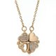 thumbnail image 1 of Lucky four-leaf clover necklace for women, heart-shaped titanium steel clavicle chain for friends and besties as birthday gifts, 1 of 4