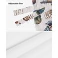 thumbnail image 7 of Tie Up Valance Curtain for Kitchen, Watercolor Starfish Conch Shell on Retro Rod Pocket Short Curtains Adjustable Tie-Up Shade Valances, Marine Life Window Treatment for Bathroom Living Room Bedroom, 7 of 7