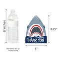 thumbnail image 6 of Big Dot of Happiness Shark Zone - Shaped Thank You Cards - Jawsome Birthday Party Thank You Cards with Envelopes - Set of 12, 6 of 7