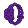 Wearable Square Push Bubble Bracelet Sensory Fidget Toy Puzzle Toy (Purple)
