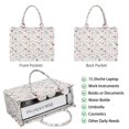 thumbnail image 2 of Large Capacity Tote Bag,White Christmas Deer and Gift Pattern Handbag Fashion Luxury Tote Bag,15.7"x13"x 5.1" Inches,Laptop Compatible, 2 of 6