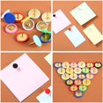 thumbnail image 4 of 300pcs Push Pins with Plastic Heads and Steel Tips for Decorative Notice Board and Office Map, Mixed Colors, 10 x 10 mm, 4 of 5