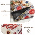 thumbnail image 6 of Independence Day 2'x6' Runner Rugs for Hallway Kitchen Bedside Non Slip Washable, Cat Patriotic Flag Firework Flowers Entryway Rug Runners with Rubber Backing, Long Carpet Runner for Laundry Room, 6 of 8