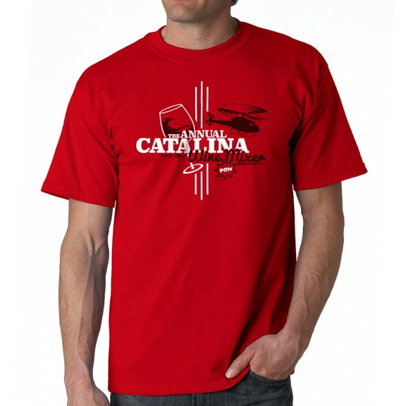 Step Brothers Catalina Wine Mixer Men Red T-Shirt NEW Size XL, Male x-Large