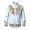 Light Blue, variant on Toddler Boys Stand Collar Shirts Floral Print Button Down Long Sleeve Western Cowboy Fall Summer Casual Tops Tees for Kid Size 3-4T