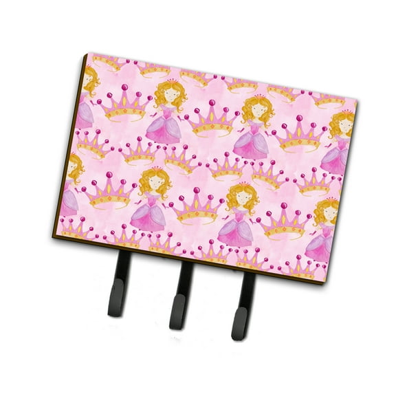 Watercolor Princess and Crown Leash or Key Holder