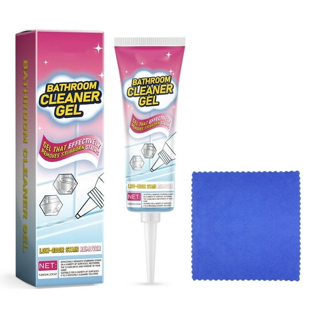 Gel limpiador de baño para manchas, amarilleamiento y sarro, limpiador de azulejos e inodoros, 100 ml