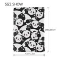 thumbnail image 3 of Rateoe Cute Panda (3) Pattern Passport Holder Wallet Leather Mulit-purpose Travel Wallet Credit Cards Case ,Passport Cover for Women Men-6.5 in, 3 of 5