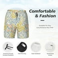 thumbnail image 5 of Haiem Boho Mens Swim Trunks with Compression Liner 2 in 1 Swimming Shorts Stretch Swimwear Quick Dry,Board Shorts-Large, 5 of 9
