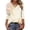 Tops-448Multicolor, variant on Xdegoge Blouses for Women Crewneck Three Quarter Sleeve Casual Dressy Workwear Flowy Fit Floral Print Pleated Front Soft Lightweight Spring Summer Tops
