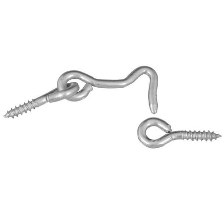 

3PC National Hardware National Hardware N117-853 V2000 Hook and Eye Steel 1-1/2