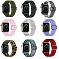 thumbnail image 3 of ALMNVO Stretchy Solo Loop Band Compatible with Apple Watch Bands for 44mm 40mm 38mm 42mm 41mm 45mm for Women Men, Soft Nylon Elastic Braided Replacement Straps for iWatch SE Series 7/6/5/4/3/2/1, 3 of 9