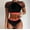 Black, variant on Babysbule Swimsuits for Women Women's Split Bikini Two-Piece Color Matching Beach Padded Bra Swimsuit