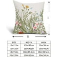 thumbnail image 4 of Spring Summer Pillow Covers Set of 2 16x16 Inch Sage Green Leaves Plant Couch Pillow Cases with Blue Butterfly Floral Design for Farmhouse Home Decor Perfect for Room Bedroom Outdoor Porch Patio Cu, 4 of 6