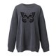 thumbnail image 4 of Camisas sexy de invierno para mujer Cuello redondo Manga larga Tops Impreso Sudadera regular Blusa Fridja fjkfkj855, 4 of 4