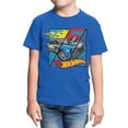 thumbnail image 2 of Hot Wheels Split Screen Flame Boys Graphic Short Sleeve T-Shirt (Carolina Blue, S-XL), 2 of 4