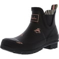 thumbnail image 1 of Joules Women's Wellibob Black Love Bees Ankle-High Rubber Rain Boot - 6M, 1 of 3