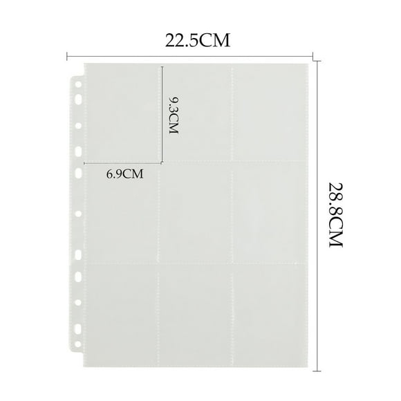 9 Pocket Trading Card Pages Wallets Album Pages Collection 270 Pockets Trading Gaming Card Sleeves Storage 9 Pocket Card Sleeves