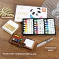 thumbnail image 2 of Set de Acuarelas Mini de Viaje Anna's 24 Colores con Paleta de Nogal, 2 of 6