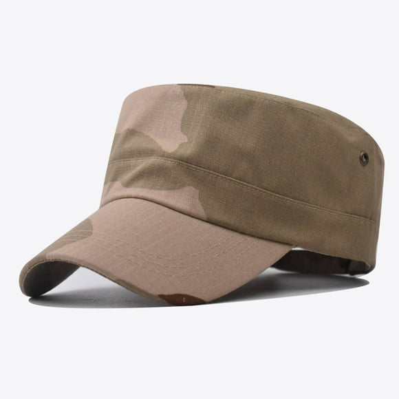 Pavied Baseball Cap Trucker Hat Adult Casual Fashion Camouflage Printed Adjustable Outdoor Sunshade Breathable Hat Snapback Hats Camo Hat Khaki One Size
