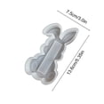 thumbnail image 3 of B Moule en Silicone pour Support de Chocolat Carotte Lapin de Pâques avec Forme de Lapin, Qualité Alimentaire, Flexible, Résistant à la Chaleur, Moule Bricolage pour Plâtre Résine Époxy 5,35 X 2,95 Pouces, 3 of 6