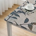thumbnail image 5 of BANET Tablecloth Brown Leaves Printed Linen Fabric Table Cover Waterproof Fabric Tablecloth Decoration Rectangle/Square for Kitchen Dining and Outdoor Use white, 5 of 8