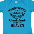 thumbnail image 4 of Inktastic Handpicked for Earth by My Great Aunt in Heaven Boys or Girls Baby Bodysuit, 4 of 5
