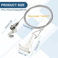 thumbnail image 2 of 5Pcs Adjustable Picture Hanging Wire Kit 1.5m x 1.5mm Hanging Rope with S Hooks, 2 of 5