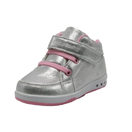 Nike Free Shoes Kids Dream Seek Girls Toddler 9303 Hook n Loop Lace Free Casual Sneakers Shoe- (5 M US Toddler, Silver Pink) ()