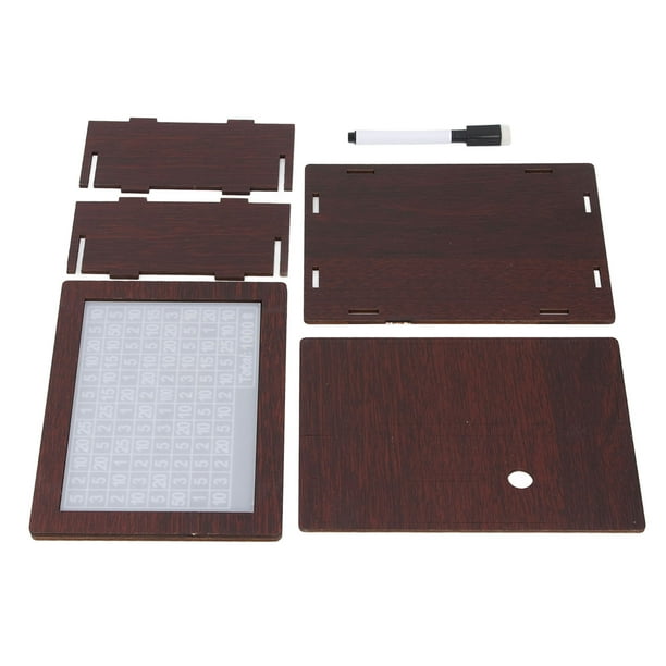 Caja Para Ahorrar Dinero, Adorno De Madera Resistente Y Reutilizable, Función De Contador De Fácil Montaje, Banco De Desafío Para Todas Las Edades Para Decoración Del Hogar