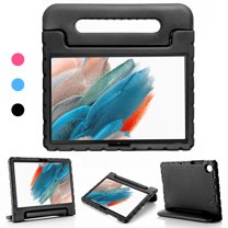 Allytechgroup Kickstand Case for Samsung Galaxy Tab A9 8.7 Inch 2023 (SM-X110 / X115), Fashion Lightweight EVA Foam Handle Stand Kids Friendly Shockproof Cover Case - Black