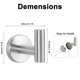 thumbnail image 5 of Ganchos para toallas de baño NearMoon SUS 304 de acero inoxidable, paquete de 4, 5 of 8