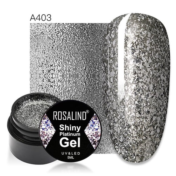 ROSALIND Vernis à Ongles Gel Brillant 5ml Vernis à Ongles Art Semi-Permanent Vernis à Paillettes Diamant Vernis Gel UV Manucure